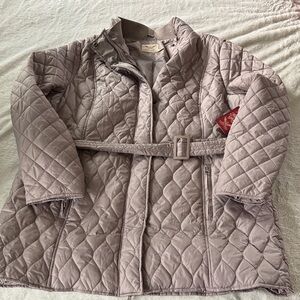 Faded Glory Quilted Jacket in Taupe